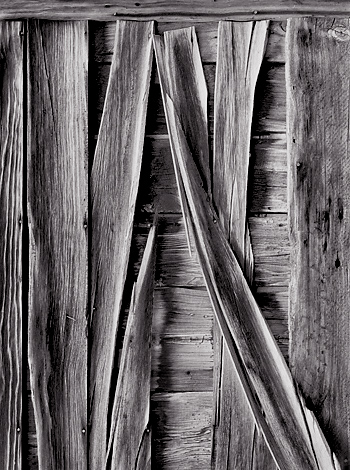 Weathered Boards, Bannack, MY. Limited edition black and white photograph