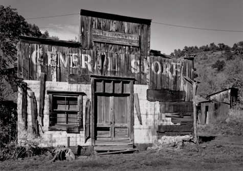 General Store,  Mogollon, New Mexic. Limited edition black and white photography
