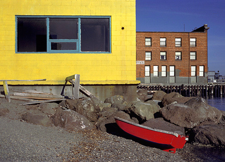 Red Boat, 1986. Port Townsend, Washington. Color Photograph