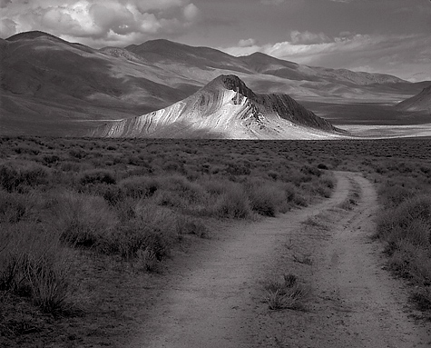Striped Butte and Road, 2006. Death Valley National Park, California